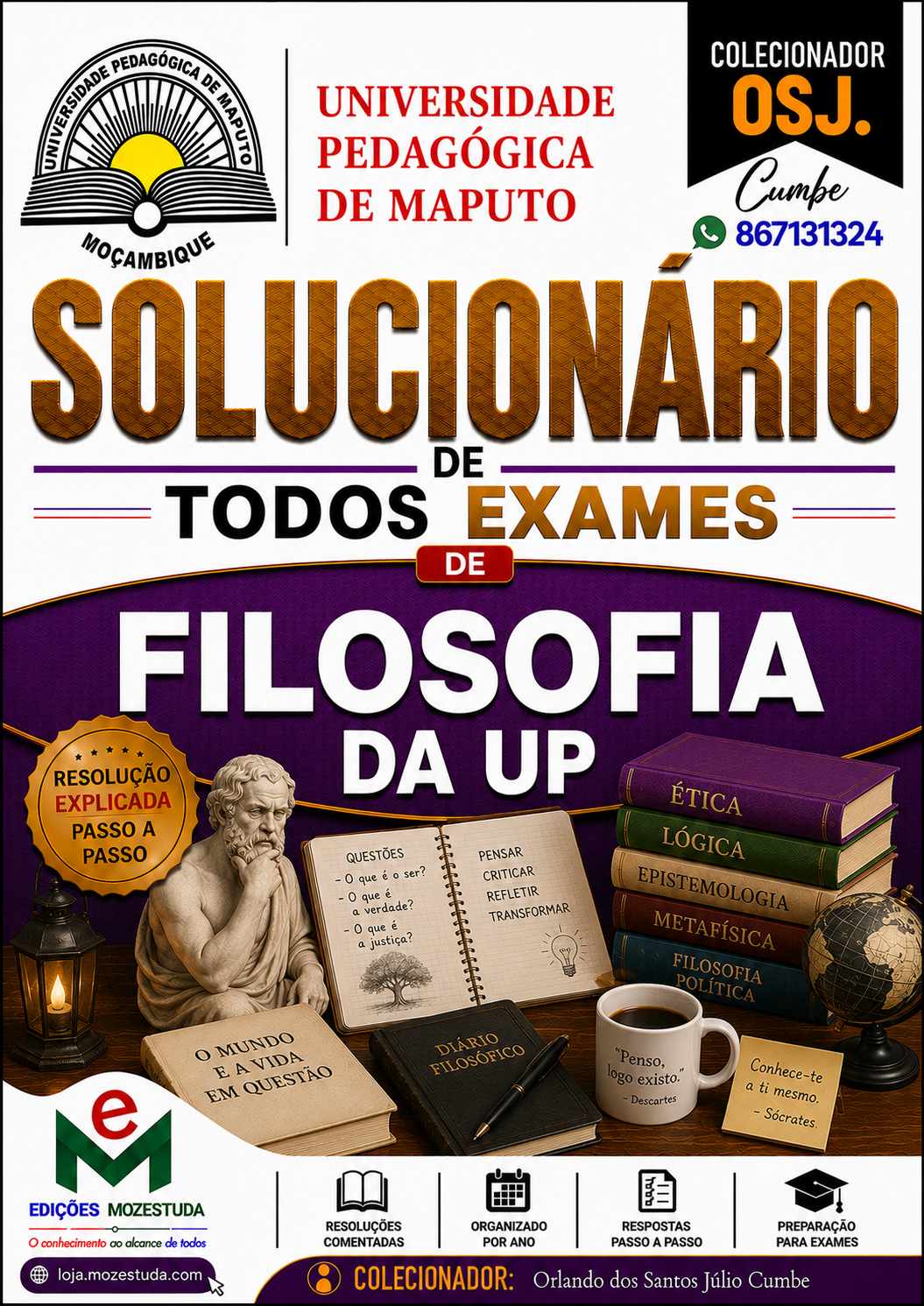Solucionário de Exames de Filosofia da UP em PDF (Livro Resolução)
