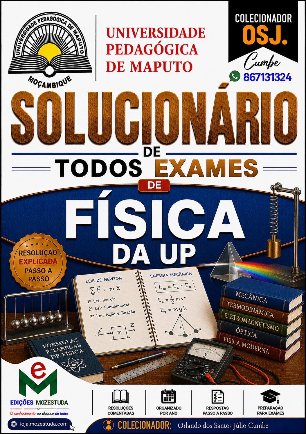 Solucionário de Exames de Física da UP em PDF (Livro Resolução)
