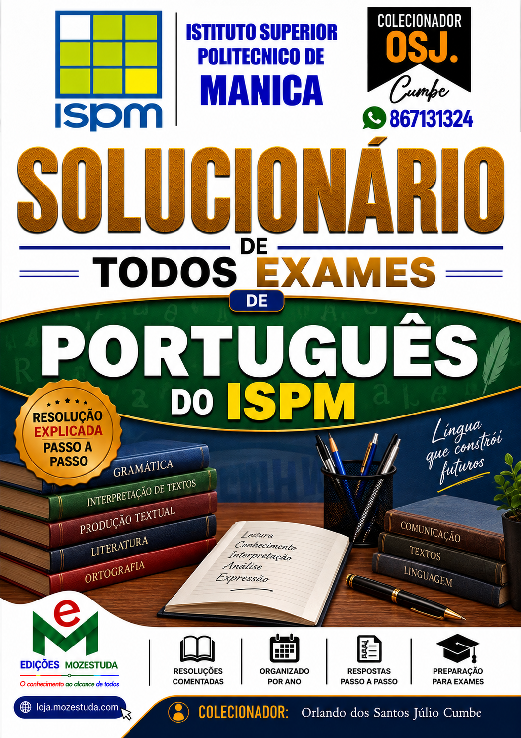 Solucionário de Exames de Física do ISPM em PDF (Livro Resolução)
