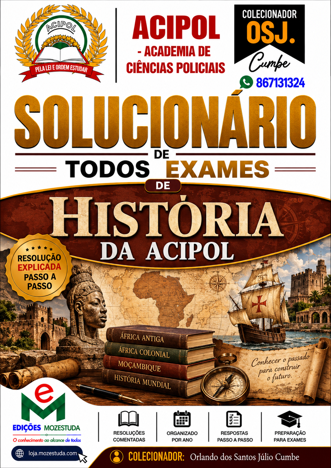 Solucionário de Exames de História da ACIPOL em PDF (Livro Resolução)