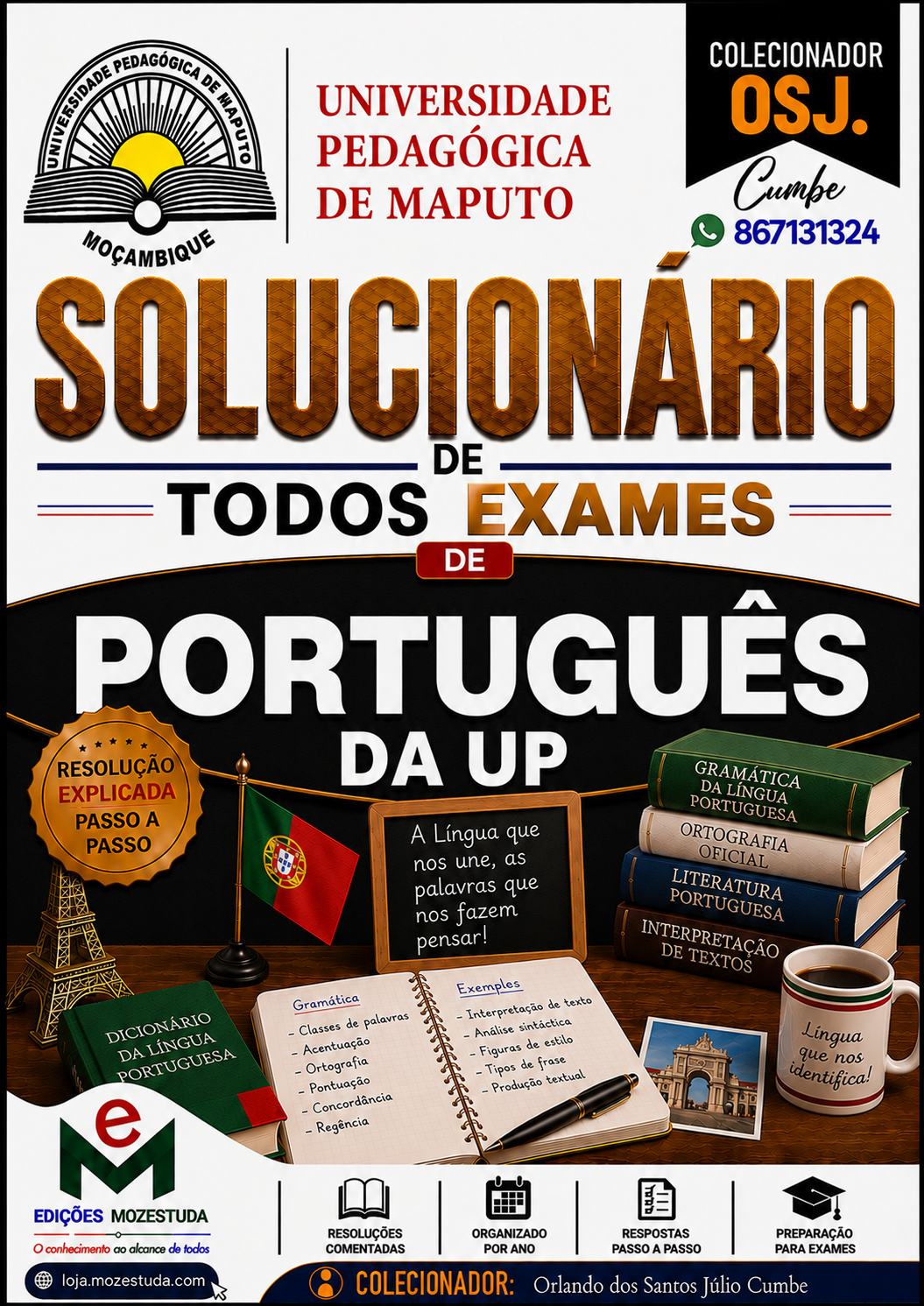 Solucionário de Exames de Português da UP em PDF (Livro Resolução)