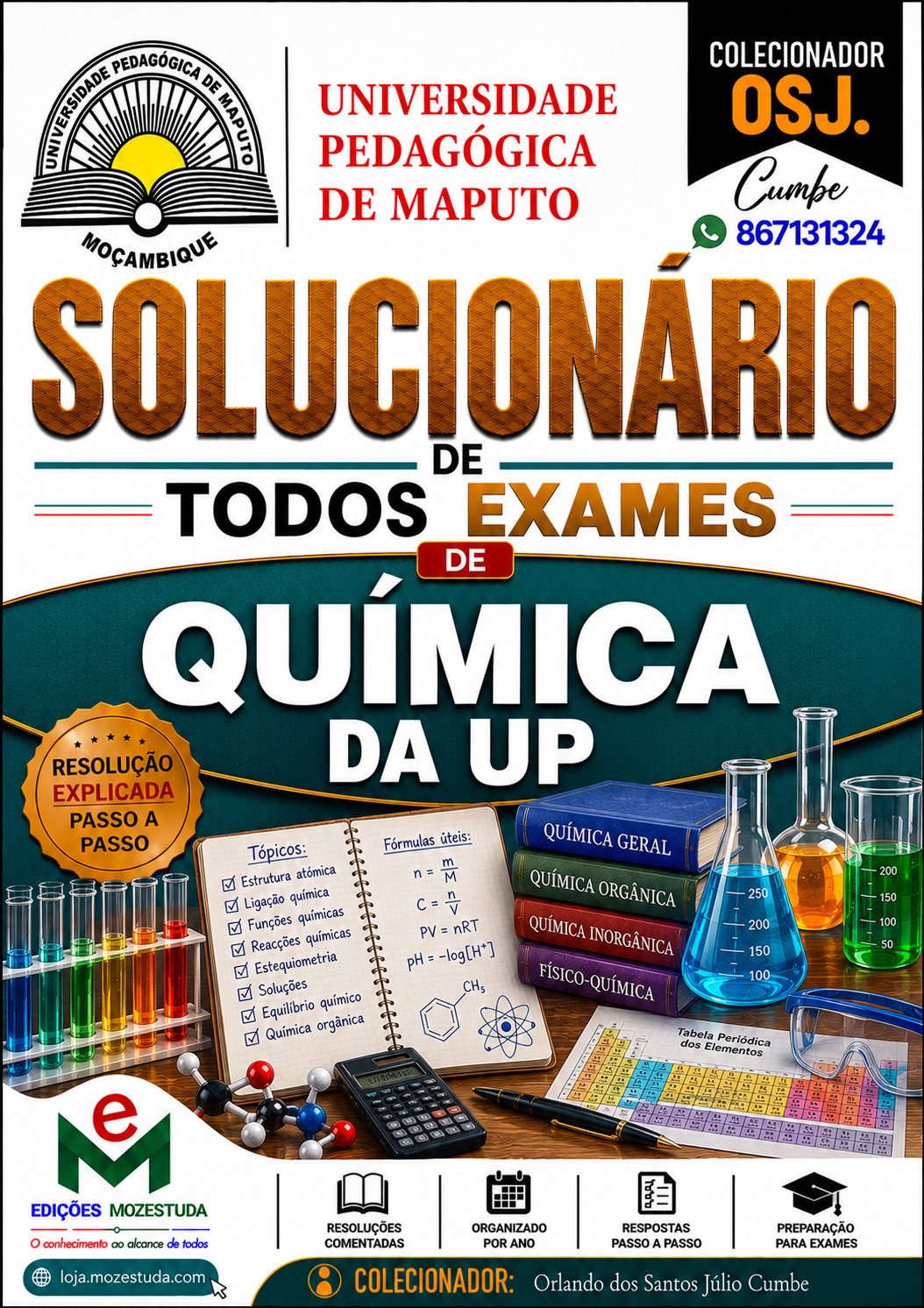 Solucionário de Exames de Química da UP em PDF (Livro Resolução)