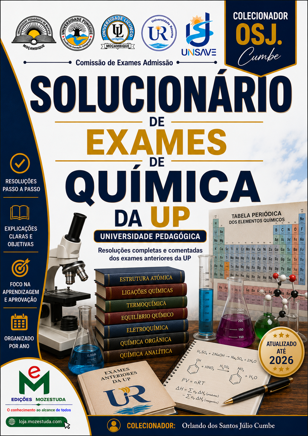 Solucionário de Exames de Química da UP
